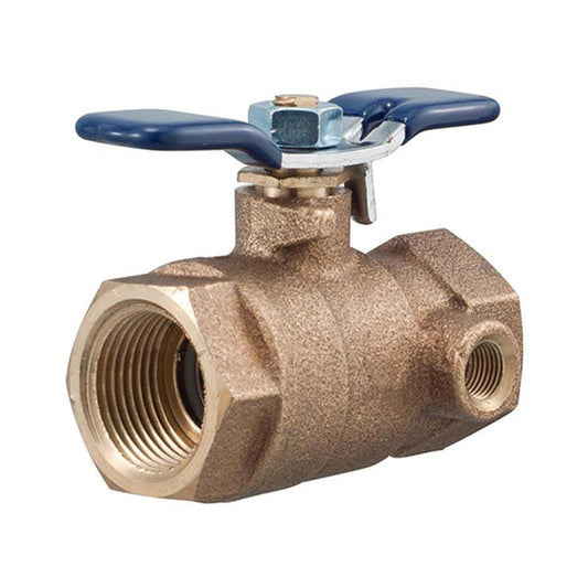 Febco LF622FT 1 1/4" IPS Ball Valve QT Tapped For Test Cock