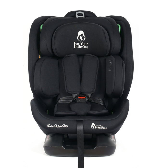 For Your Little One GrowWithMe 0/1/2/3 i-Size Car Seat - Midnight Black (Birth-12 Years)
