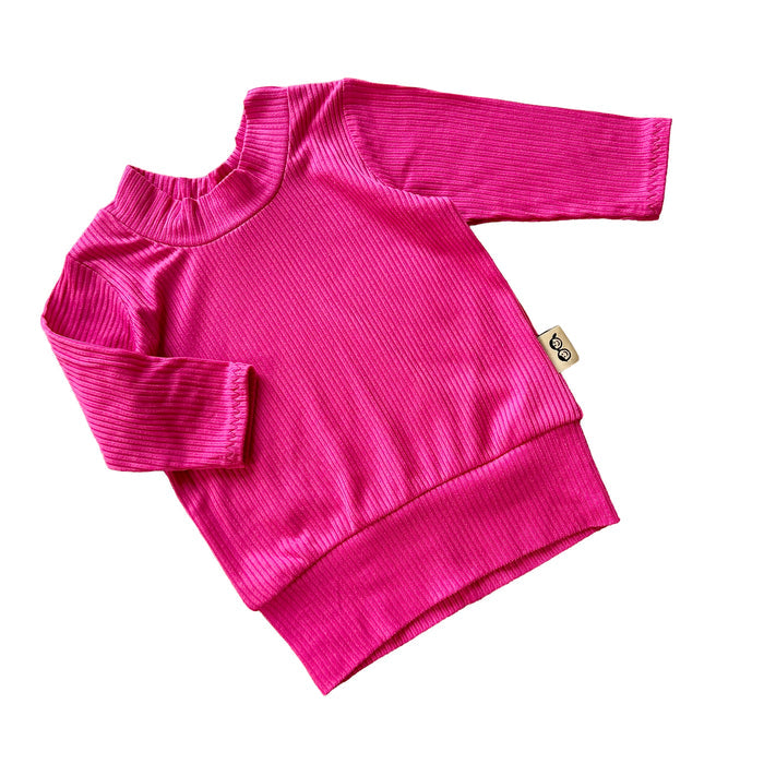Fuchsia Ribbed Lounge Set