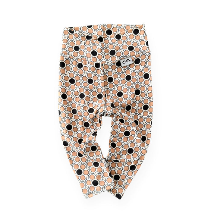 Funky Florals in Cocoa  Leggings