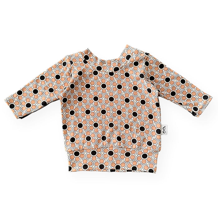 Funky Florals in Cocoa  Lounge Top