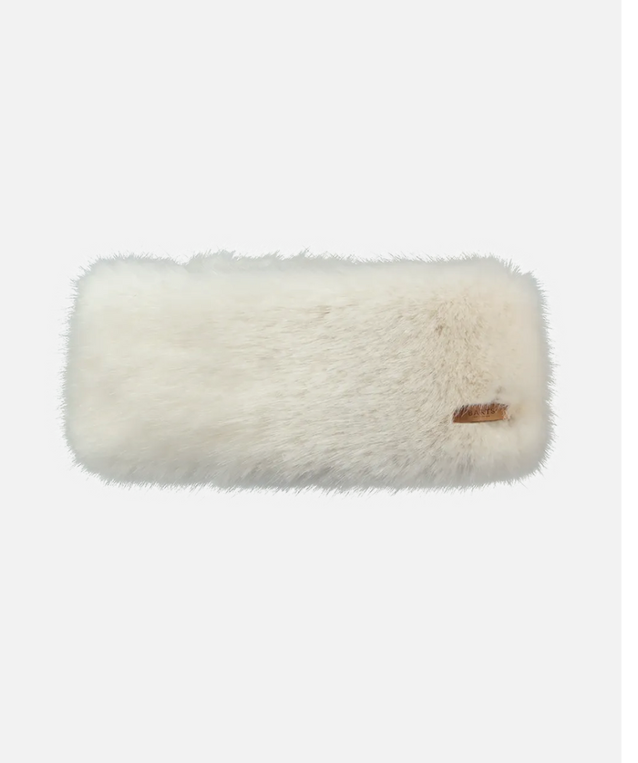Fur Headband Faux Fur  Women-WHITE