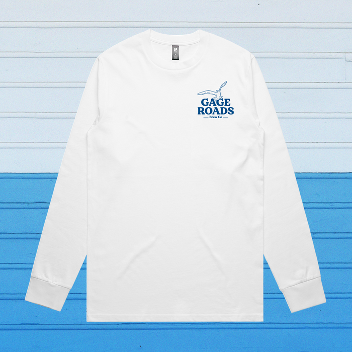 Gage Roads Hero Long Sleeve Tee - White