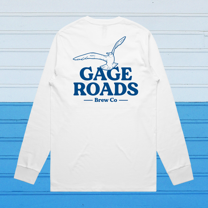 Gage Roads Hero Long Sleeve Tee - White