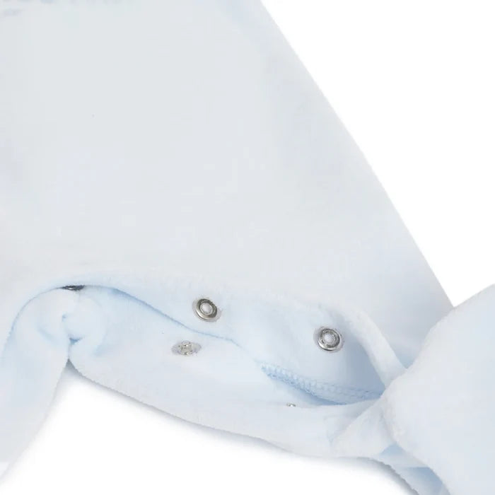Gift Box Baby Suit & Bib & Cap Blue