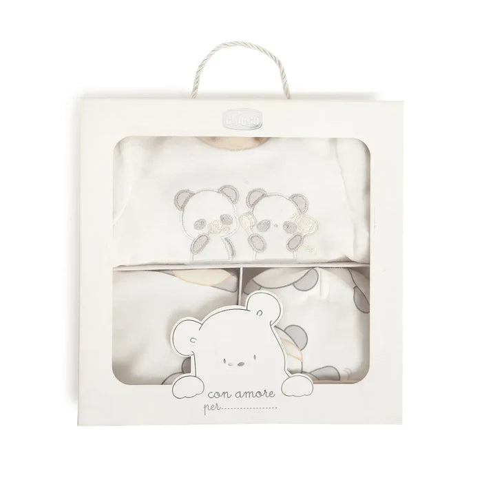 Gift Box Baby Suit & Bib & Cap Unisex