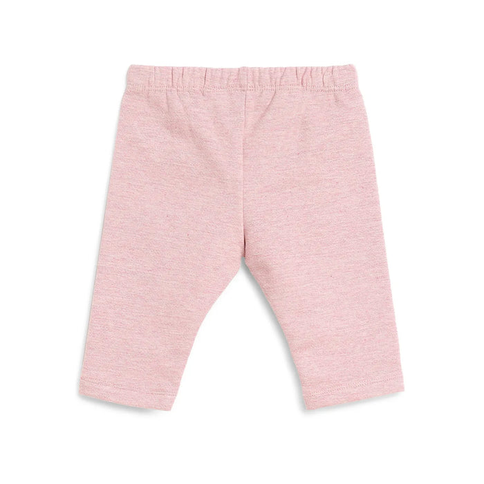 Girls Grey & Pink Printed Sweatshirt With Legging