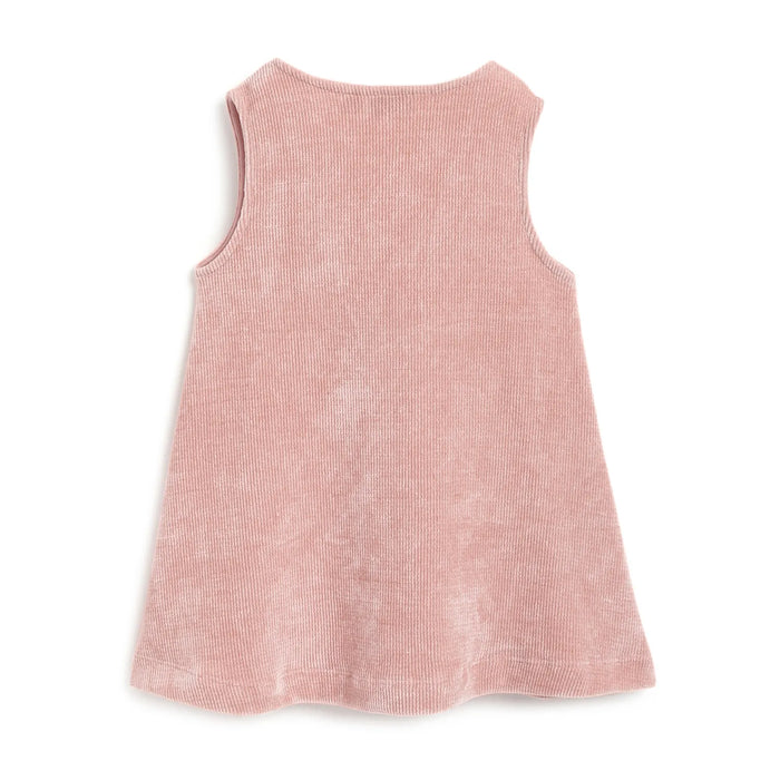 Girls Pink Sleeveless A-Line Dress