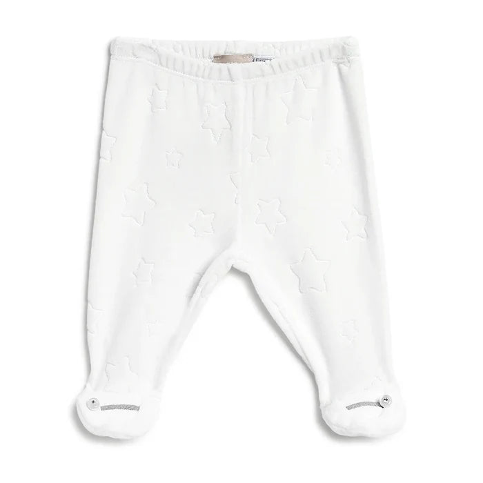 Girls White Embroidered Sweatshirt With Legging