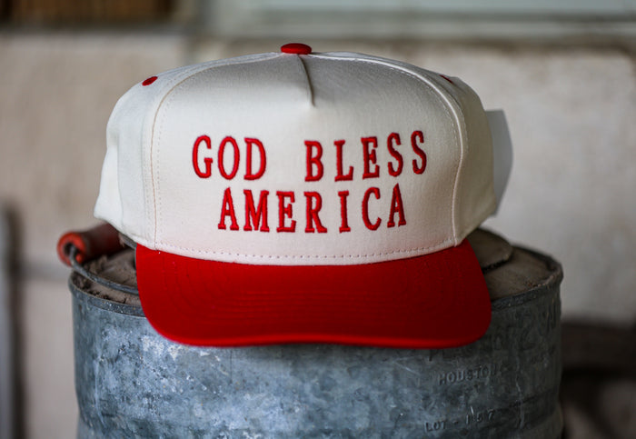 God Bless America Trucker Hat