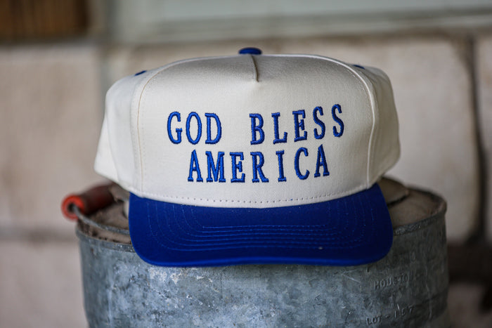 God Bless America Trucker Hat