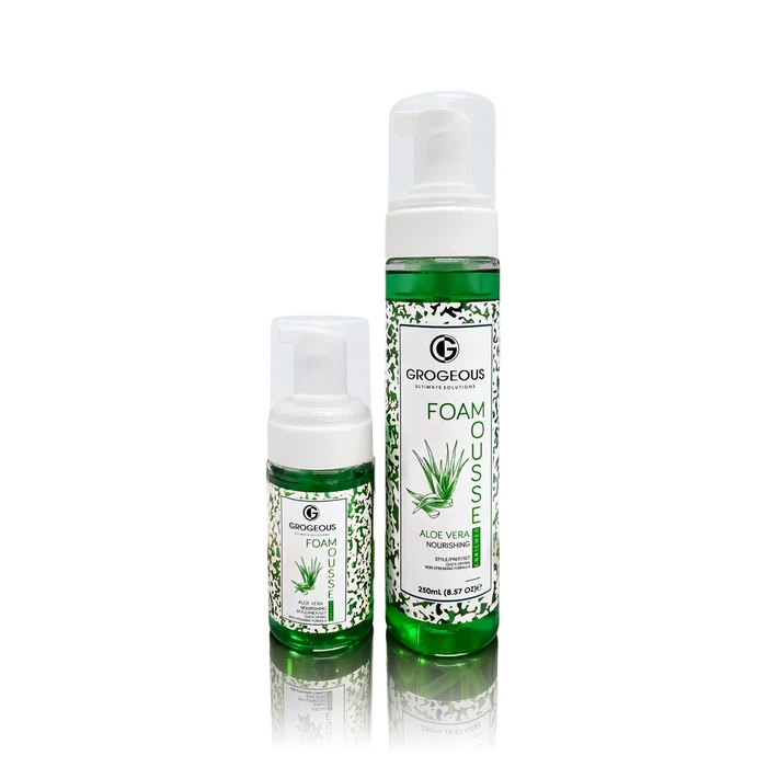 Grogeous Aloe Vera Nourishing Hair Foam Mousse - Hydrating & Strengthening Care