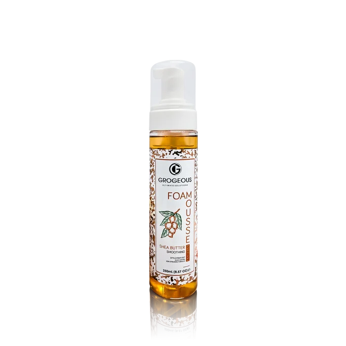 Grogeous Shea Butter Smoothing Hair Foam - Frizz Control & Soft Definition