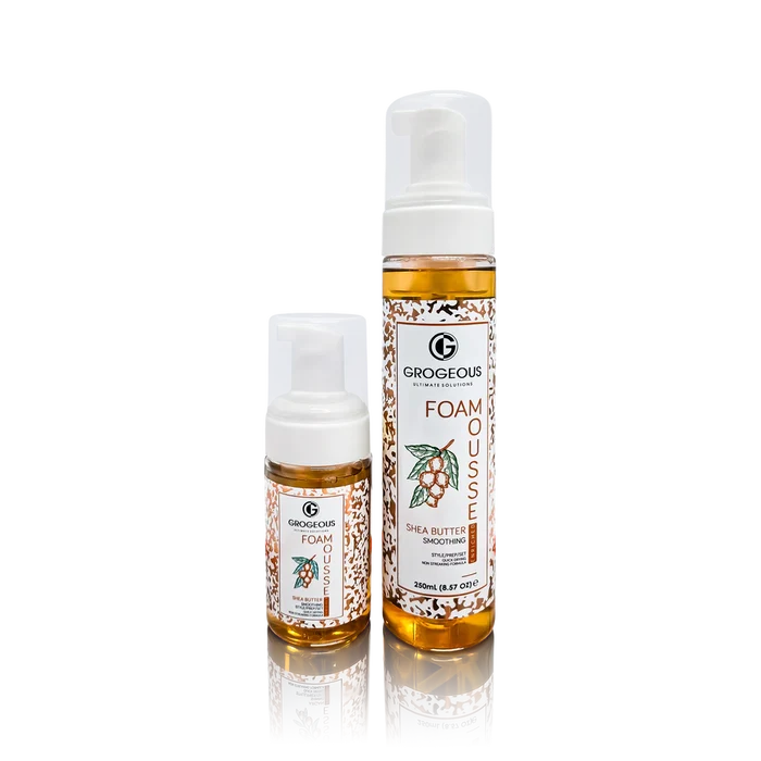 Grogeous Shea Butter Smoothing Hair Foam - Frizz Control & Soft Definition