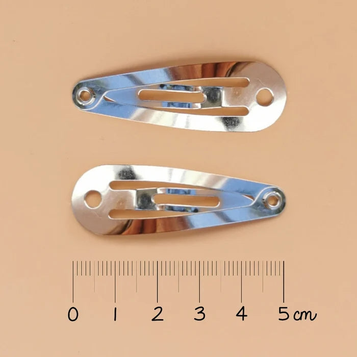 Luciole et Petit Pois - Hair Clips - Tree - Multi Cream - Set Of 2 - Dimensions