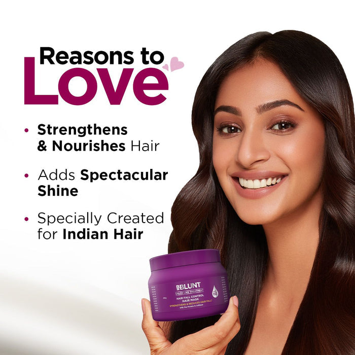 Hair Fall Control Hair Mask with Pea Protein & Caffeine for Stronger Hair -250 g(Pack of 2)