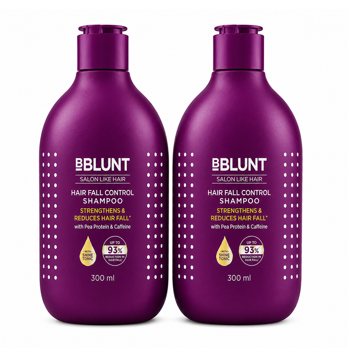 Hair Fall Control Shampoo with Pea Protein & Caffeine for Stronger Hair - 300 ml(Pack of 2)