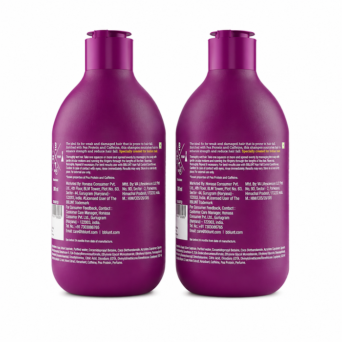 Hair Fall Control Shampoo with Pea Protein & Caffeine for Stronger Hair - 300 ml(Pack of 2)