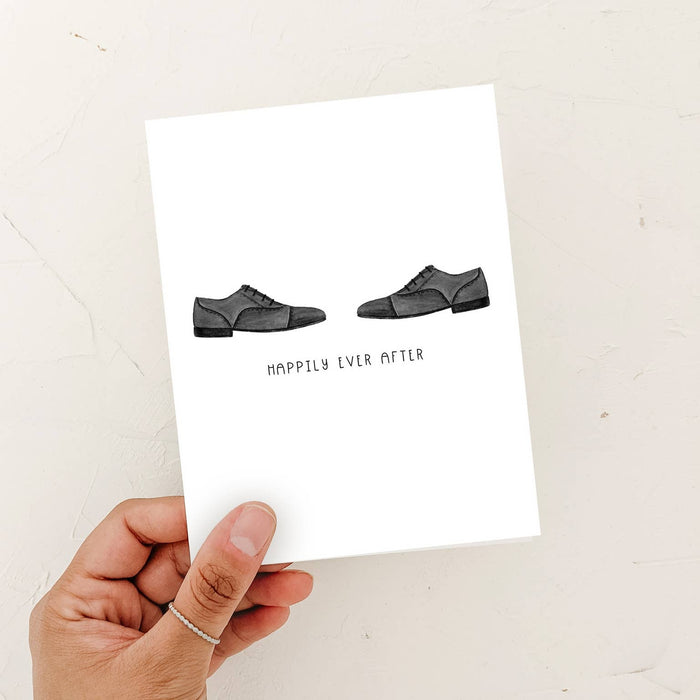 Happily Ever After Mr + Mr Newlywed Gay LGBTQ+ Greeting Card - Magnolia Lane co. Home + Garden + Gift