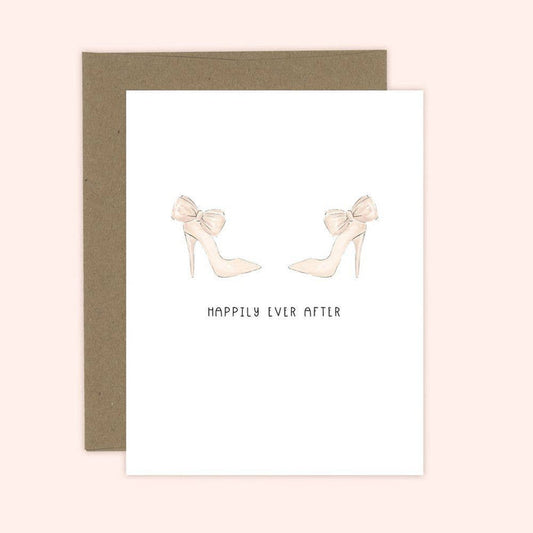 Happily Ever After Mrs + Mrs Newlywed Lesbian Gay LGBTQ+Greeting Card - Magnolia Lane co. Home + Garden + Gift