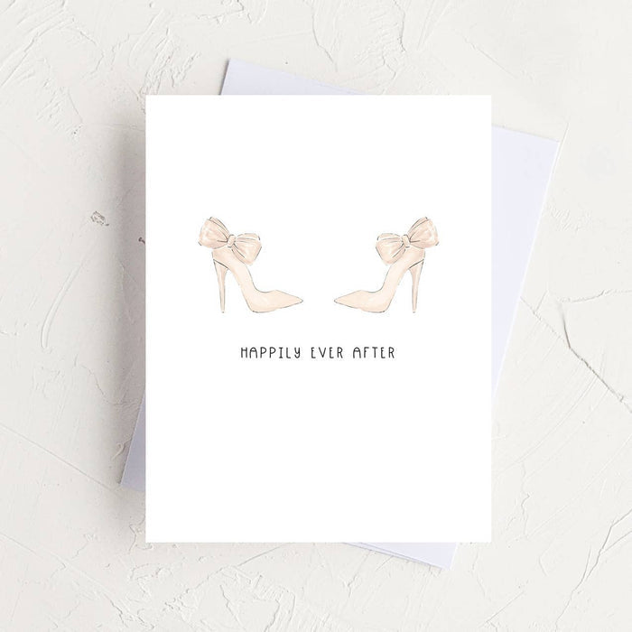 Happily Ever After Mrs + Mrs Newlywed Lesbian Gay LGBTQ+Greeting Card - Magnolia Lane co. Home + Garden + Gift