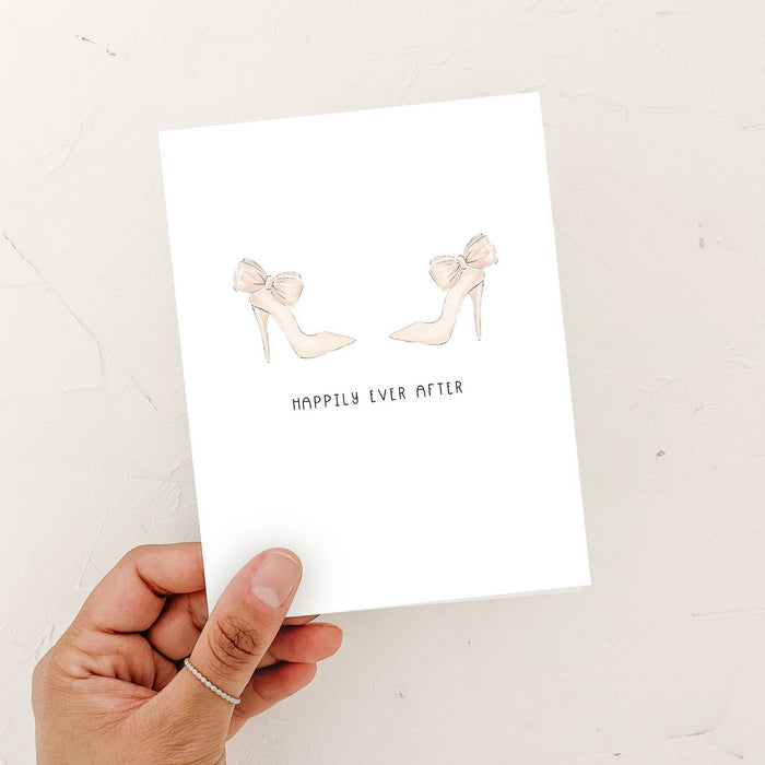 Happily Ever After Mrs + Mrs Newlywed Lesbian Gay LGBTQ+Greeting Card - Magnolia Lane co. Home + Garden + Gift