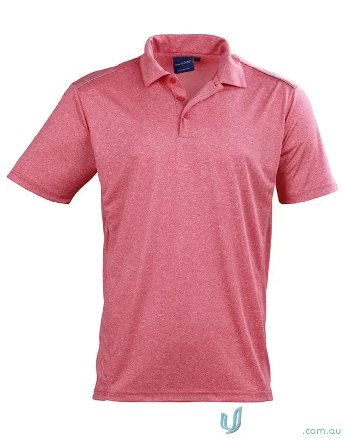 Red patterned rapid cool cationic harland polo short sleeve polo for style and comfort