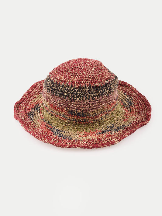Hemp Cotton Good Vibes Sun Hat | Multi-Image 1