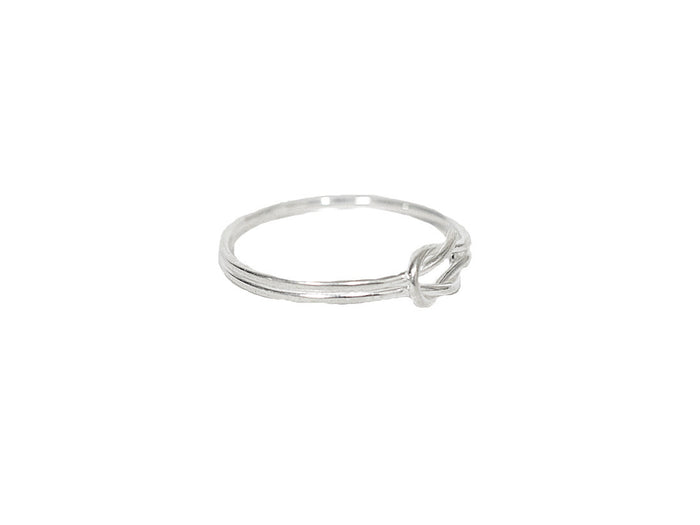 Heracles Knot Ring – Sterling Silver Symbol of Love & Protection side view
