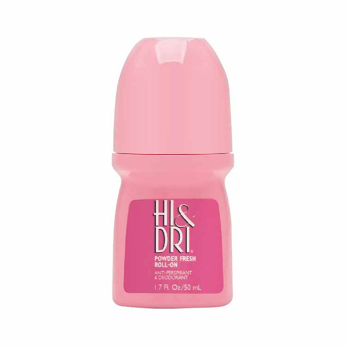 Hi & Dri - Anti Perspirant Deodorant Roll On Powder Fresh  1.7 Oz - 24 Pack -