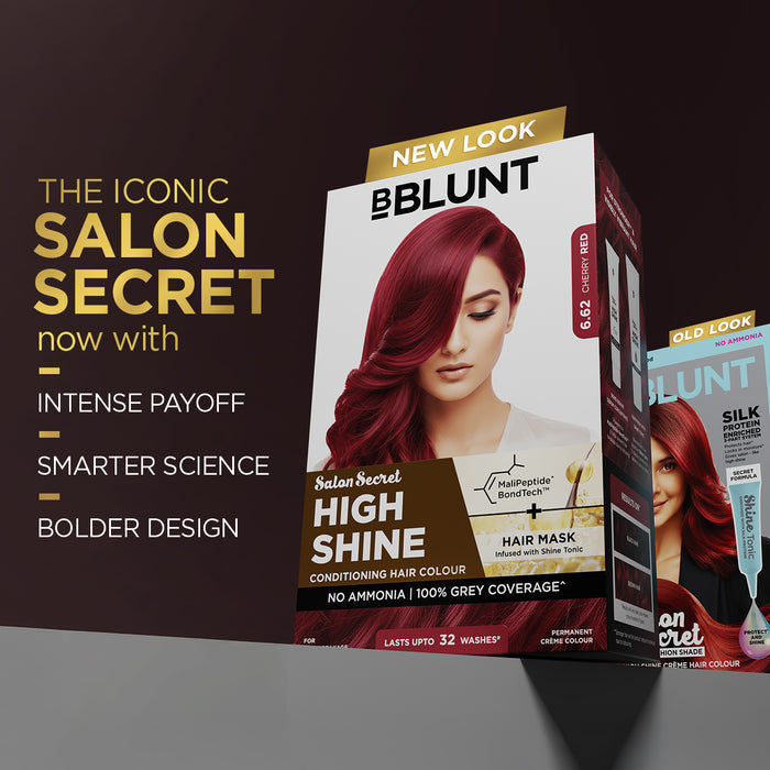 High Shine Conditioning Hair Colour - Cherry Red (Shade 6.62)(Pack of 2)
