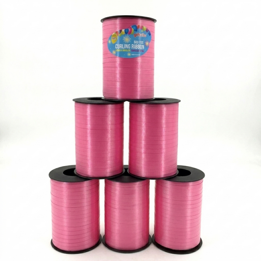 Hot Pink Fuchsia Curling Ribbon 5mm x 500 Yards, Wholesale