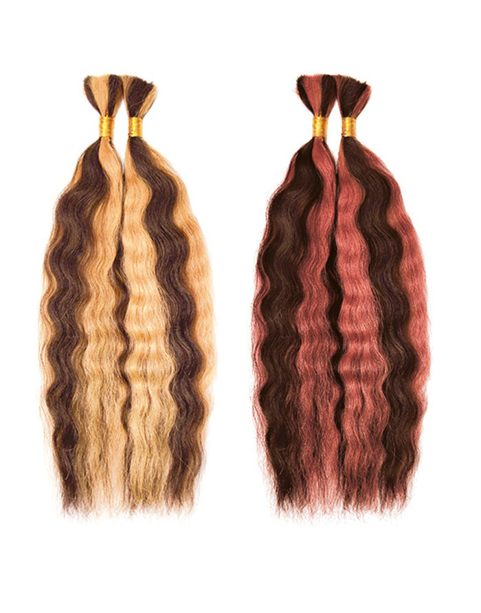 Human Hair Super Bulk Braids 14"