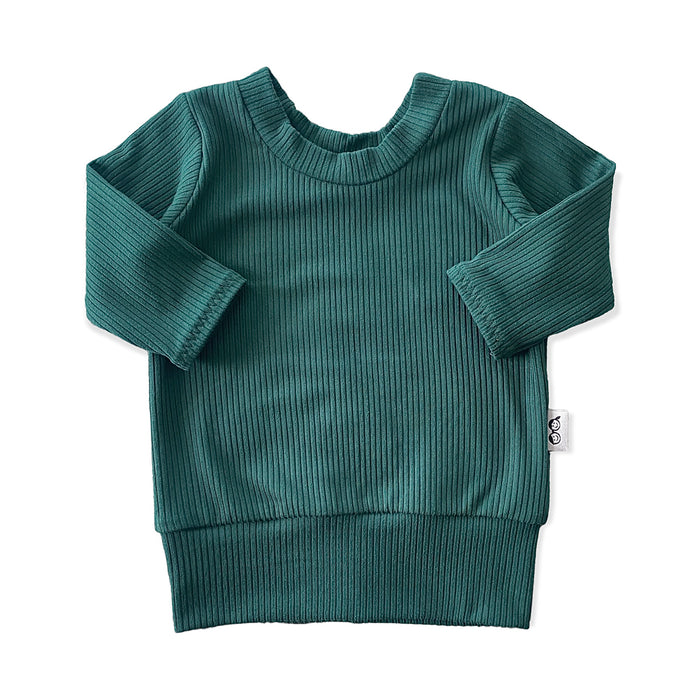 Hunter Green Ribbed Lounge Set