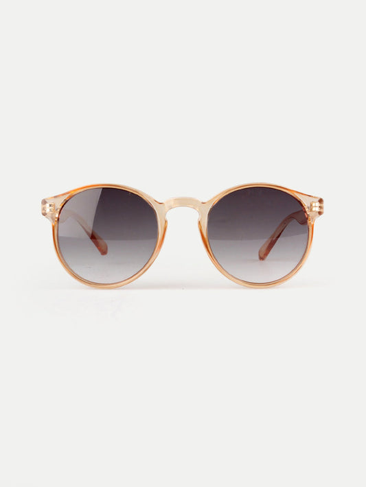 Indie Round Acrylic Sunglasses | Mustard-Image 1