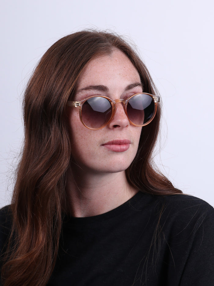 Indie Round Acrylic Sunglasses | Mustard-Image 2