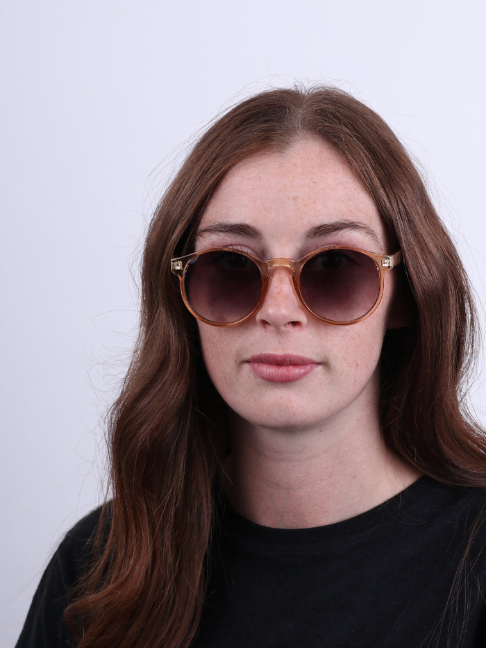 Indie Round Acrylic Sunglasses | Mustard-Image 3