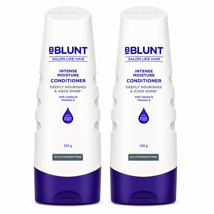 Intense Moisture Conditioner with Vitamin E & Jojoba for Dry & Frizzy Hair - 250 g(Pack of 2)