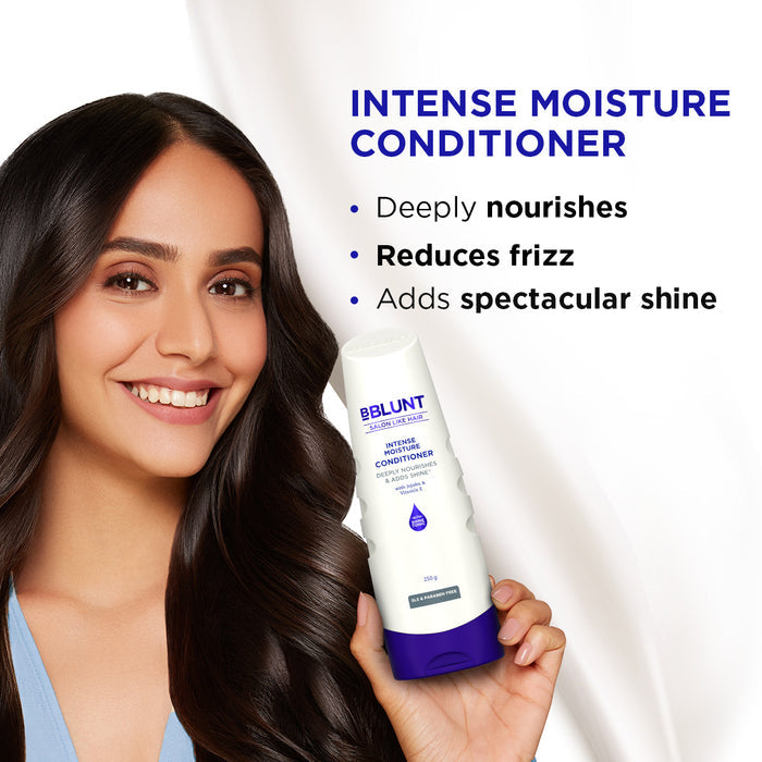 Intense Moisture Conditioner with Vitamin E & Jojoba for Dry & Frizzy Hair - 250 g(Pack of 2)