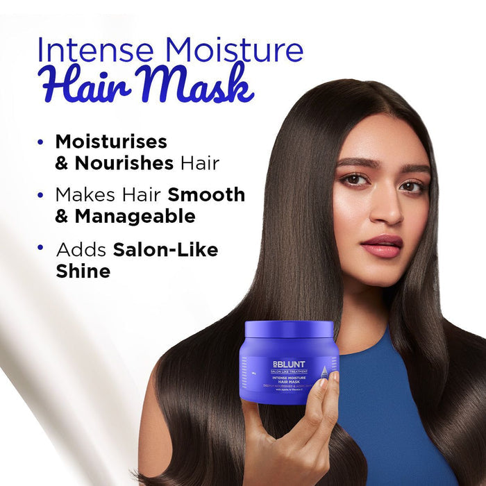 Intense Moisture Hair Mask with Jojoba Oil & Vitamin E for Nourished & Shiny Hair- 250 g(Pack of 2)