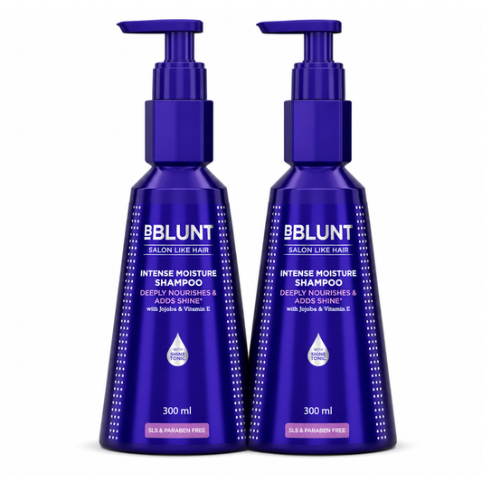 Intense Moisture Shampoo with Jojoba and Vitamin E for Dry & Frizzy Hair - 300 ml (Pack of 2)