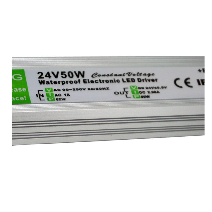 IP67 DC 24V 50W LED Driver Constant Voltage Power Supply Transformer ~3303