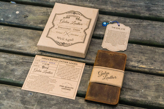 iPhone 5/5s/SE Leather Wallet Case - No.02