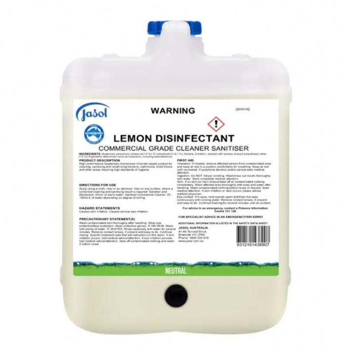 Jasol Lemon Disinfectant Commercial Grade Cleaner Sanitiser