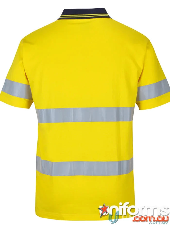 Yellow high-visibility polo shirt from JB’S HI VIS work uniforms collection