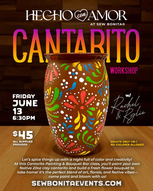 June 13, 2025 / 6:30pm-8:30pm - Cantarito Workshop