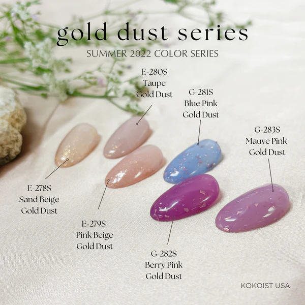 K- E-278S Sand Beige Gold Dust Color Gel 2.5g
