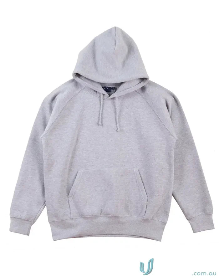 Gray fleecy hoodie from Kids Full Colour Print Hoodie, perfect for uniforms or workwear