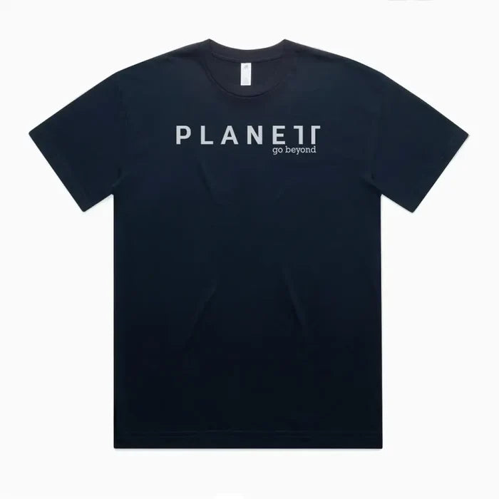 Kik Oversize Tee with bold Planet Go Beyond print, mens street tees