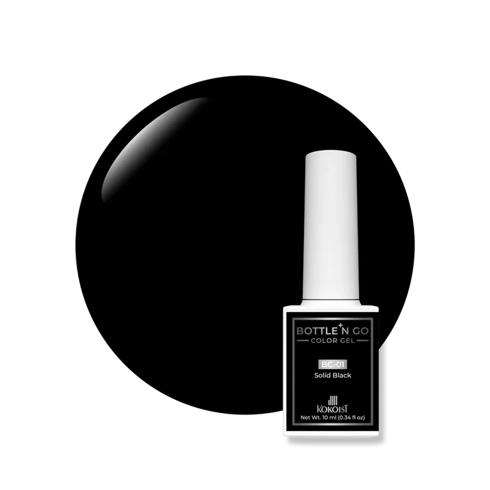 KOKOIST Bottle ‘n Go BC-01 Solid Black, 10 ml